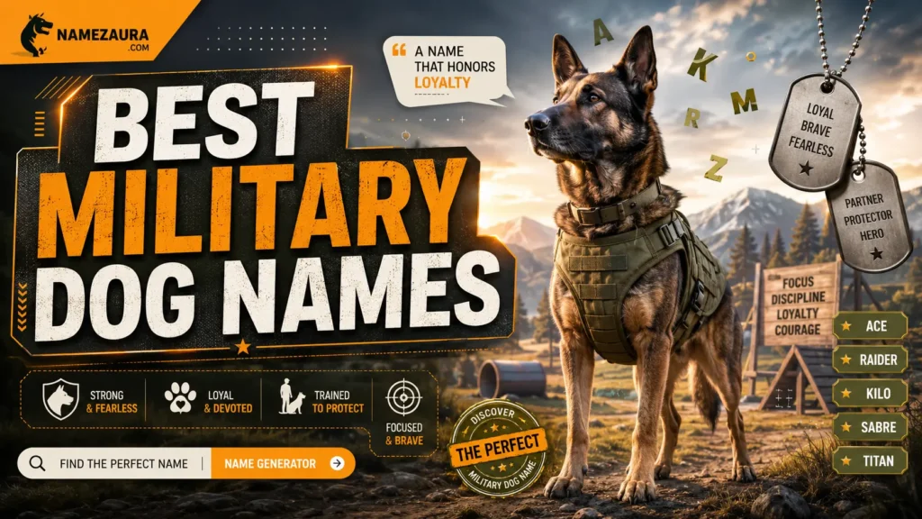 Best Military Dog Names