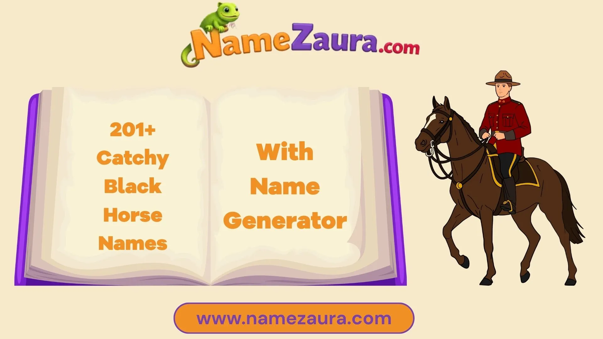 Catchy Black Horse Names With Name Generator