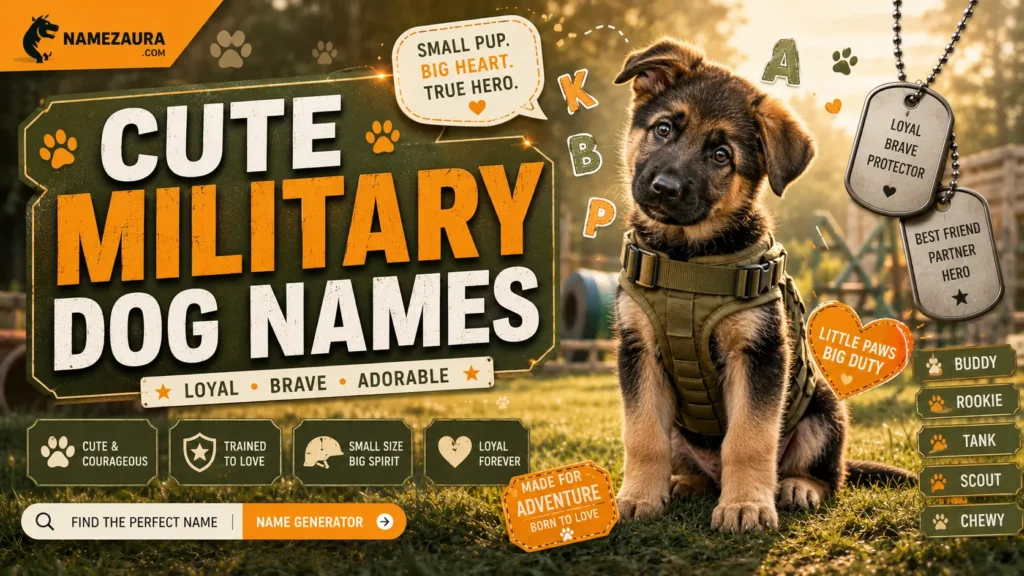 Cute Military Dog Names