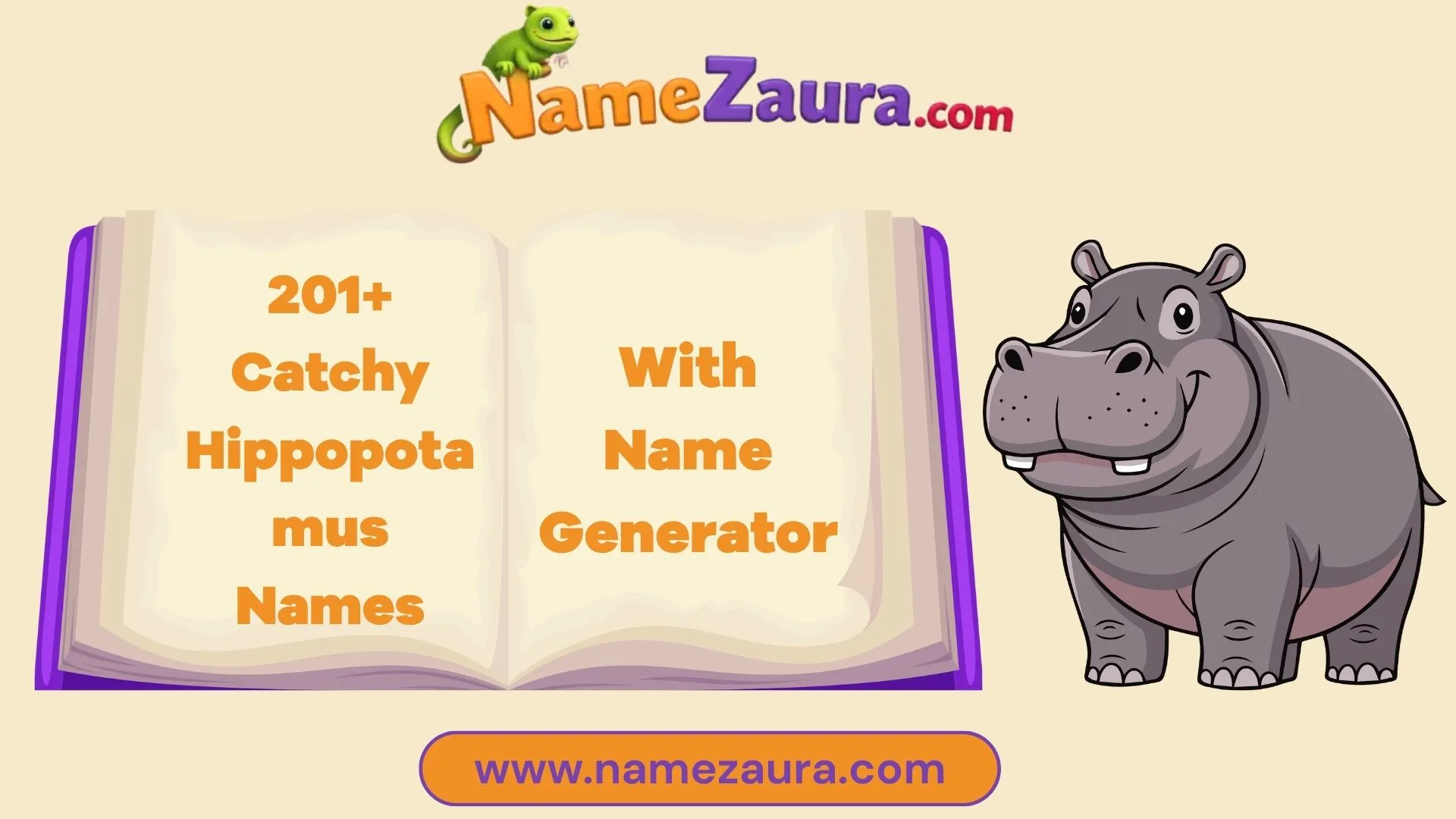 Catchy Hippopotamus Names With Name Generator