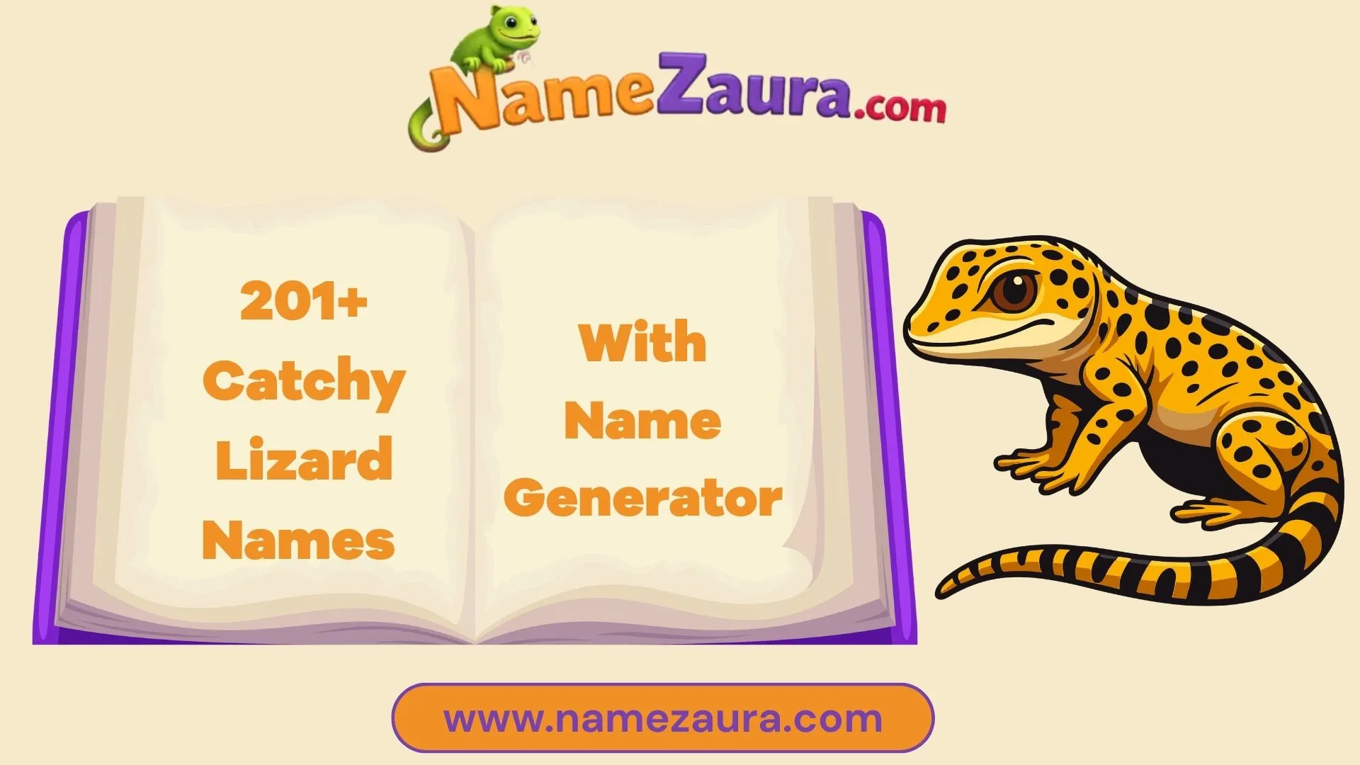 Cute and Catchy Lizard Names With Name Generator