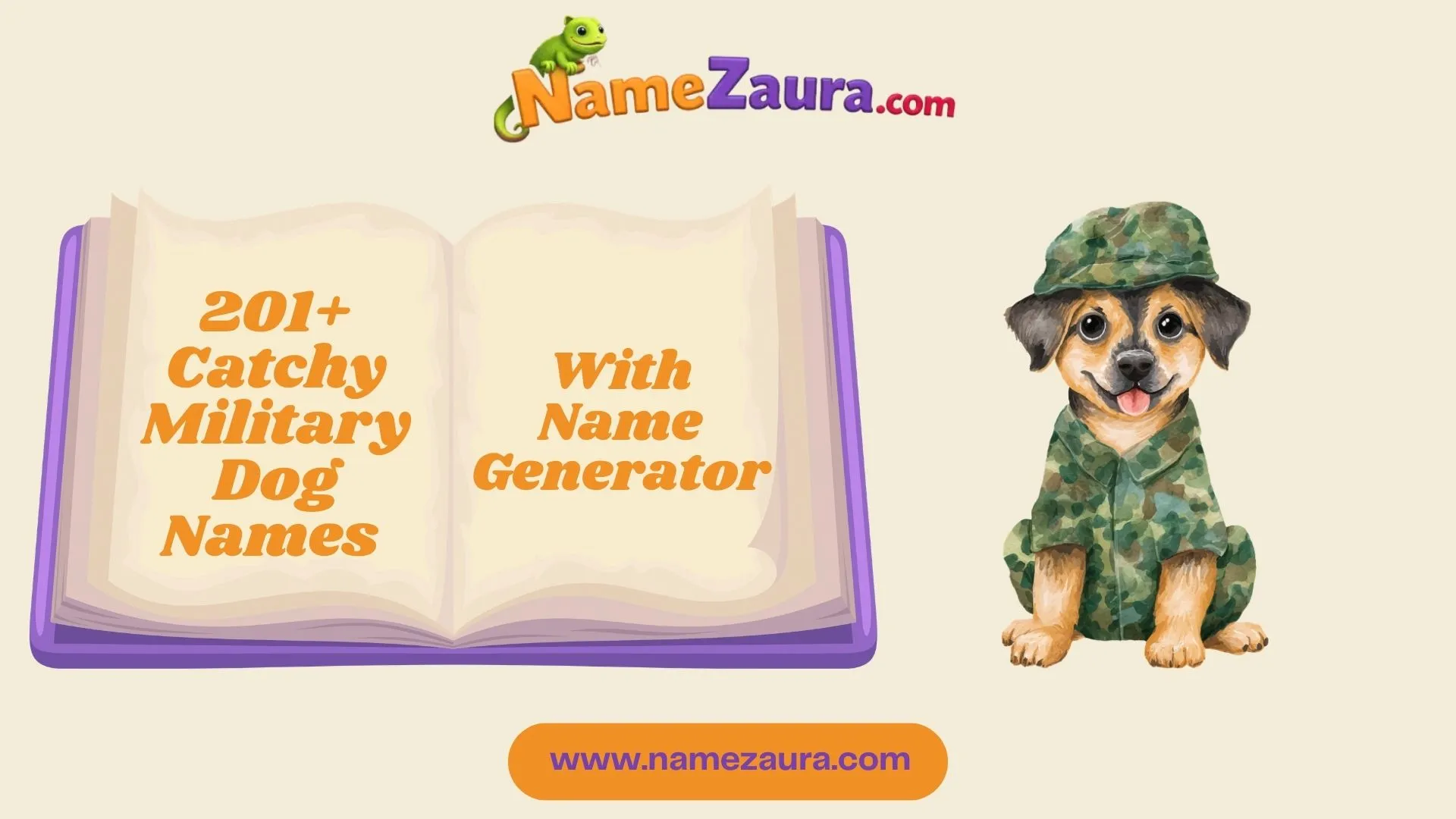 Cute and Catchy Military Dog Names With Name Generator