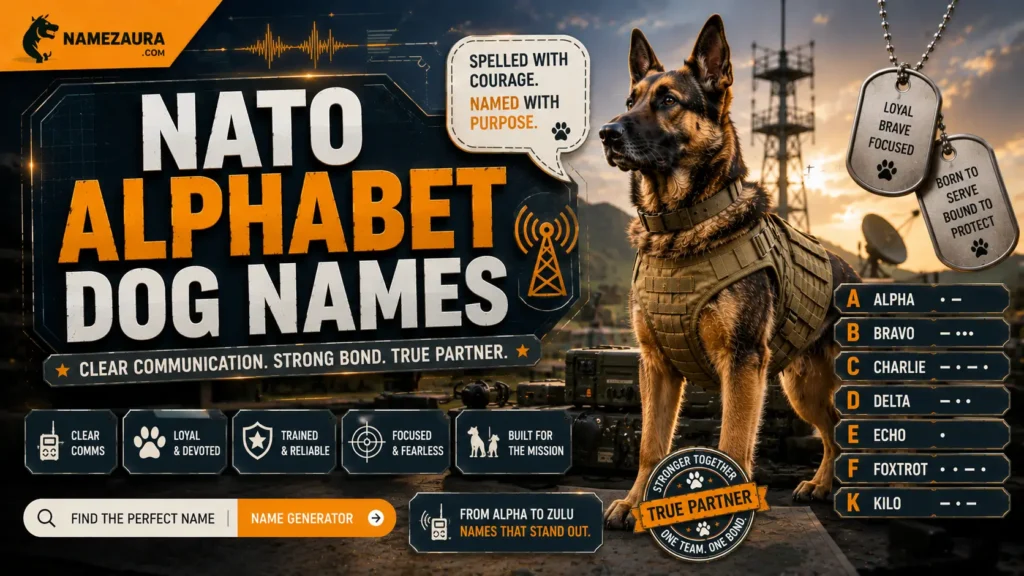 NATO Alphabet Dog Names