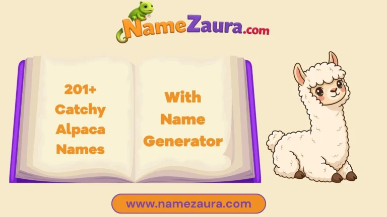 Cool And Catchy Alpaca Names With Name Generator
