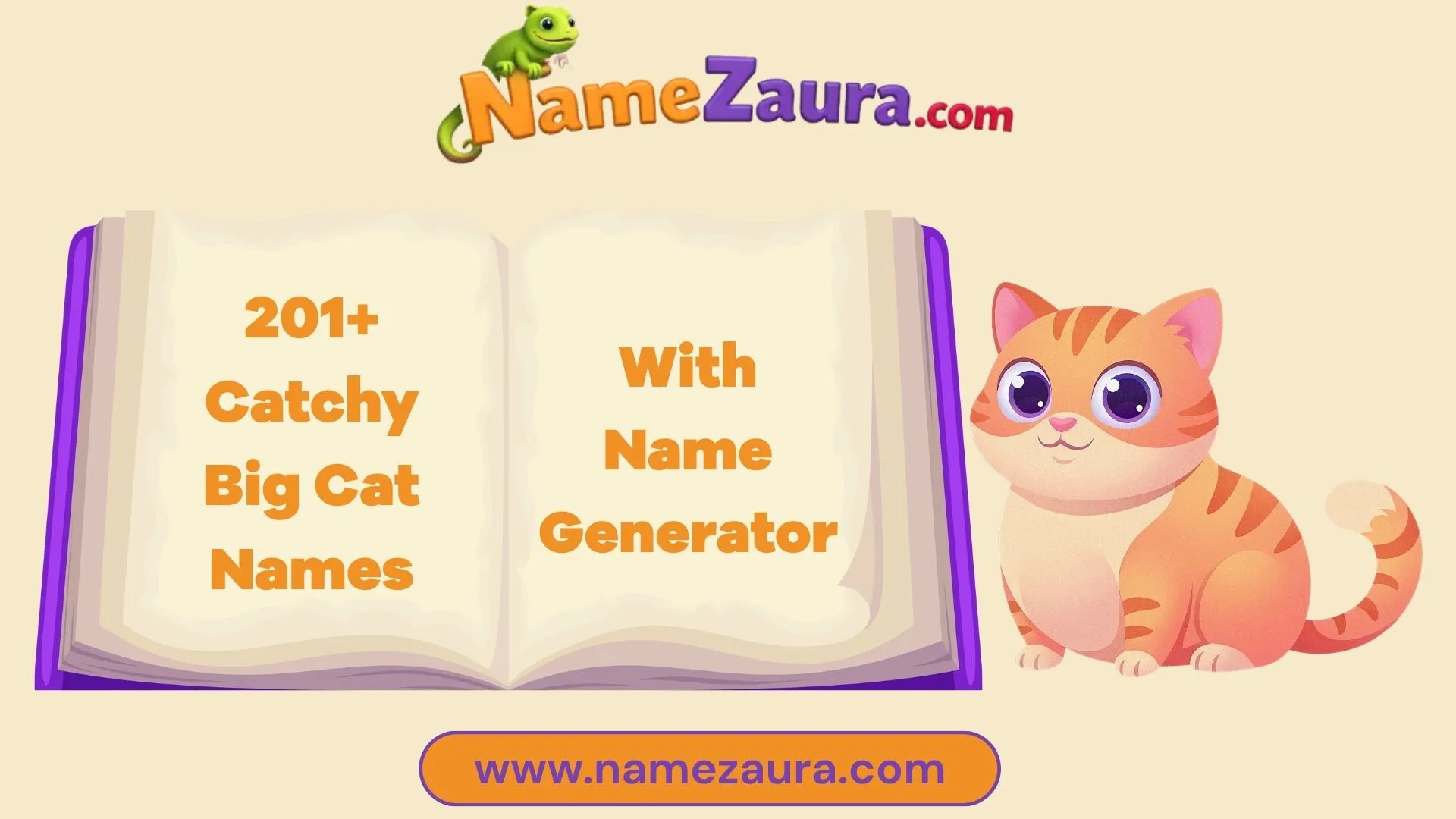 Adorable & Unique Big Cat Names With Name Generator
