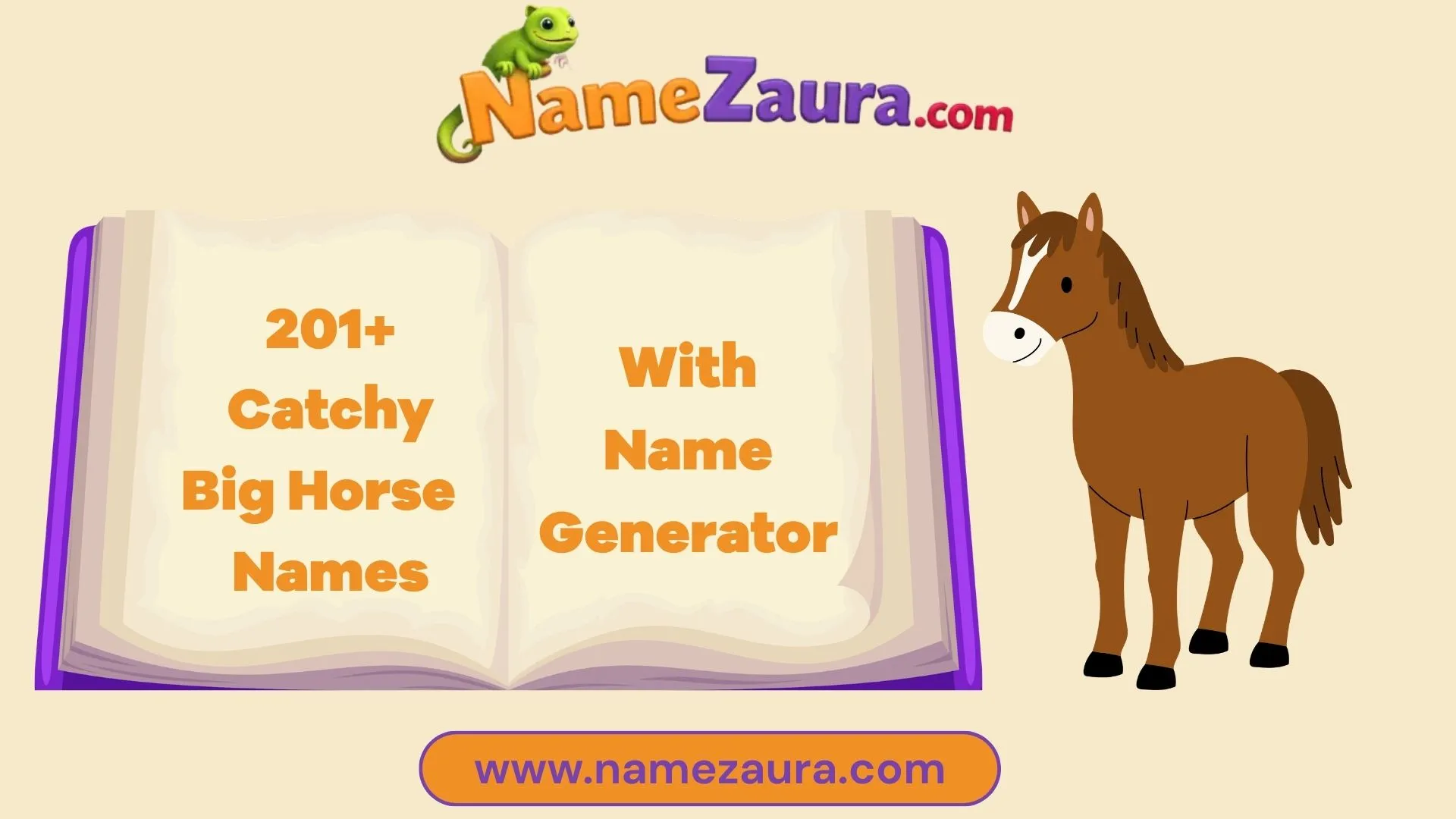 Unique and Cute Big Horse Names With Name Generator
