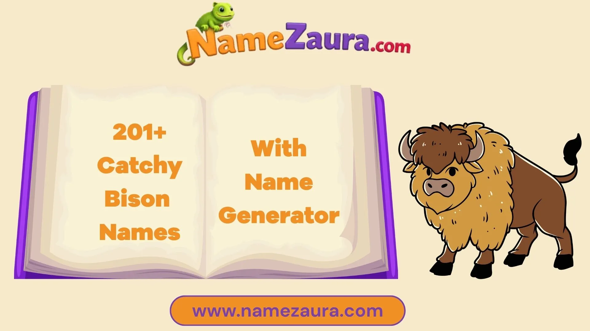 Unique and Cute Bison Names With Name Generator