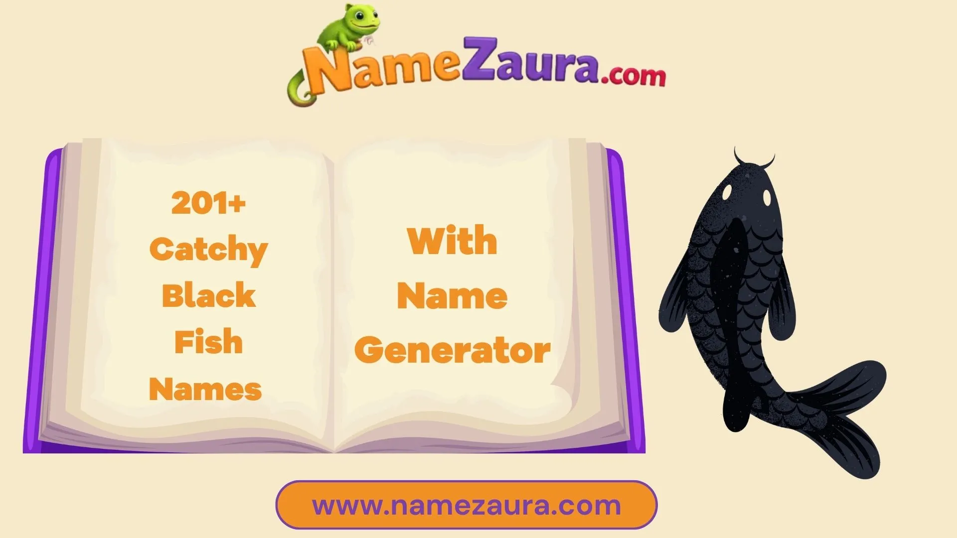 Unique and Cute Black Fish Names With Name Generator