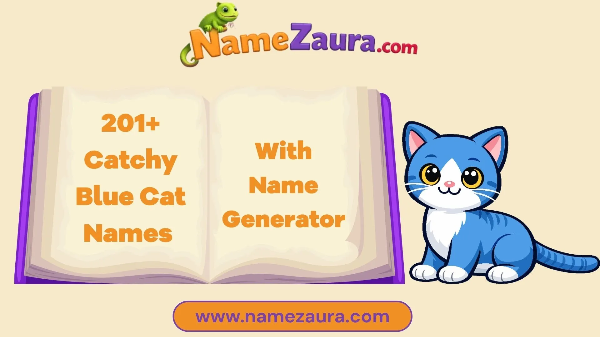 Adorable & Unique Blue Cat Names With Name Generator