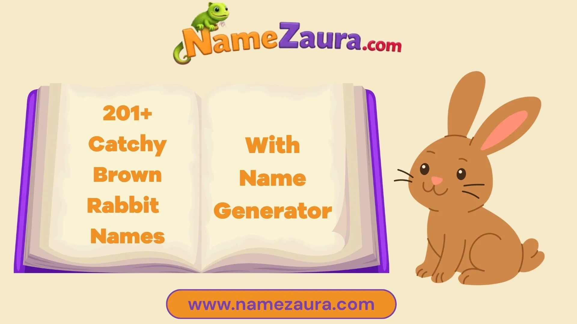 Unique and Cute Brown Rabbit Names With Name Generator