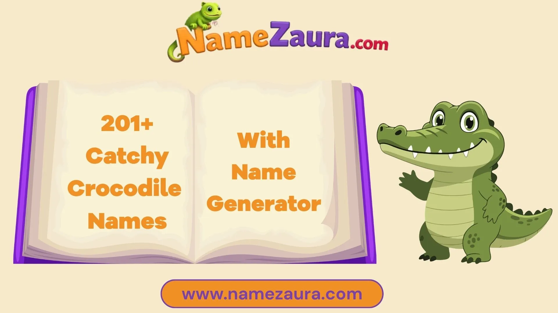 Top Unique and Cute Crocodile Names With Name Generator
