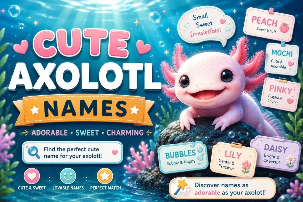 Cute Axolotl Names