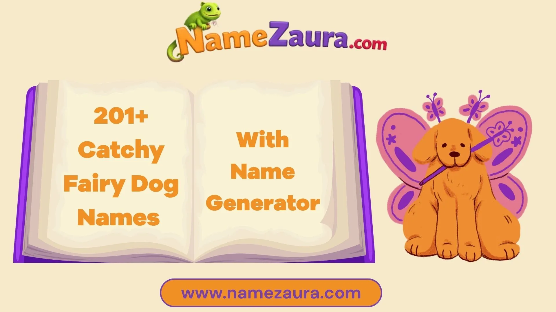 Unique and Cute Fairy Dog Names With Name Generator