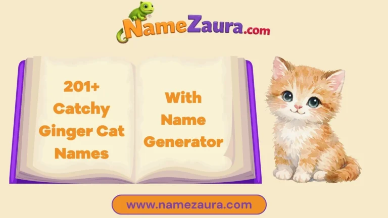 Adorable & Unique Ginger Cat Names With Name Generator
