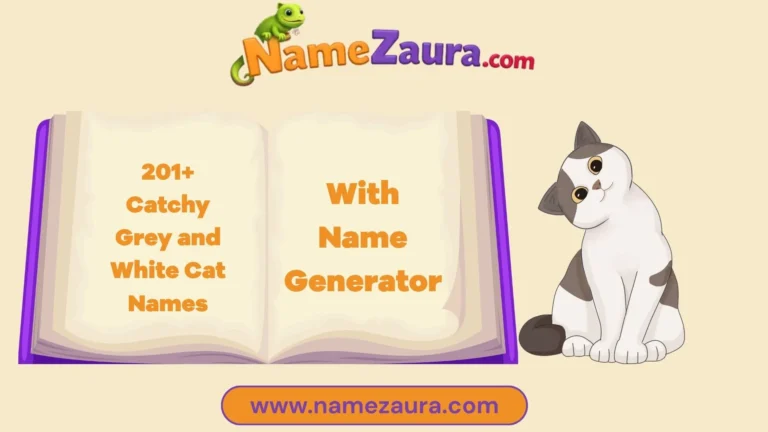 Stylish Grey and White Cat Names With Name Generator