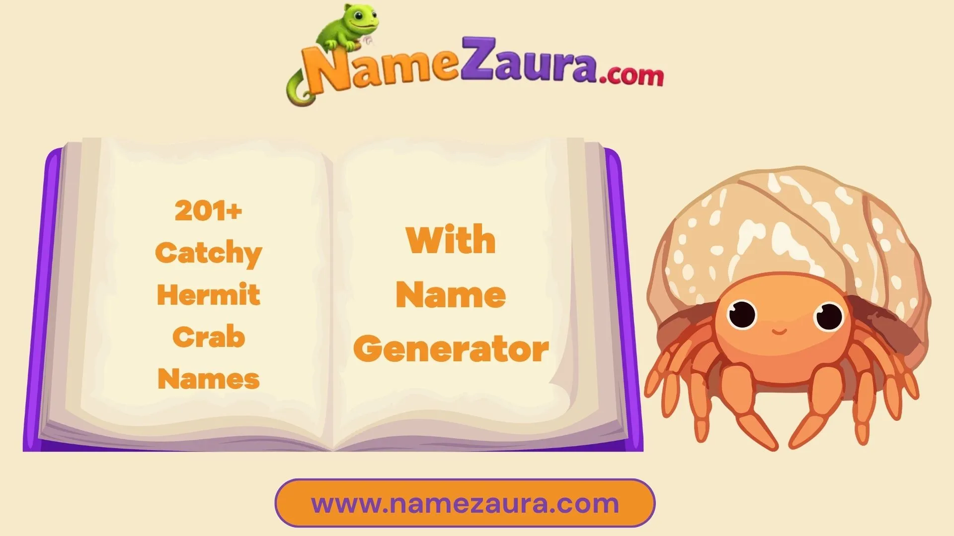 Hermit Crab Names You’ll Love & Cute Name Generator