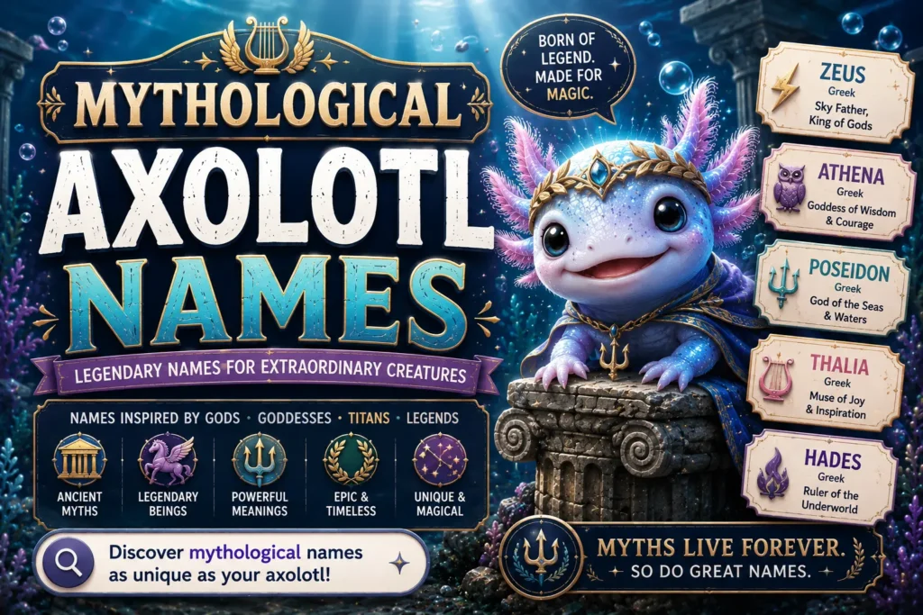 Mythological Axolotl Names