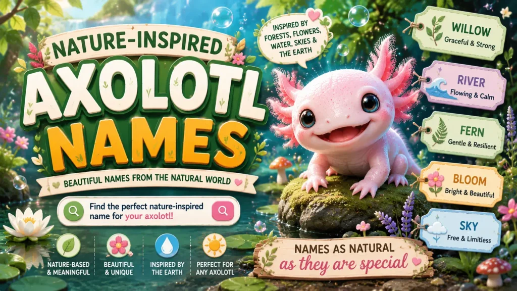 Nature-Inspired Axolotl Names