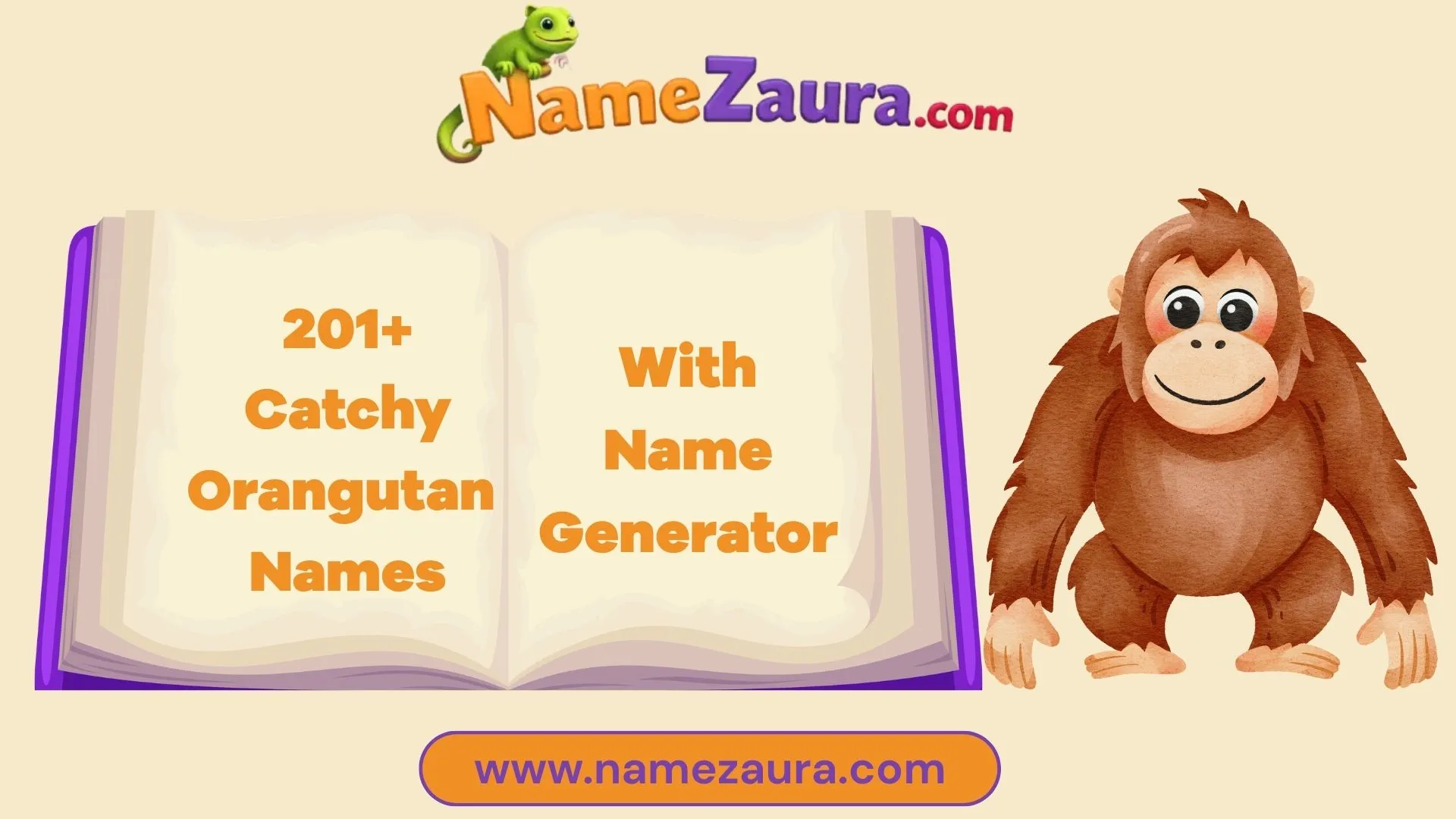 Unique and Cute Orangutan Names With Name Generator
