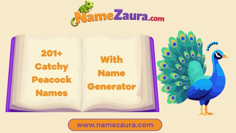 Catchy Peacock  Names  With Name Generator