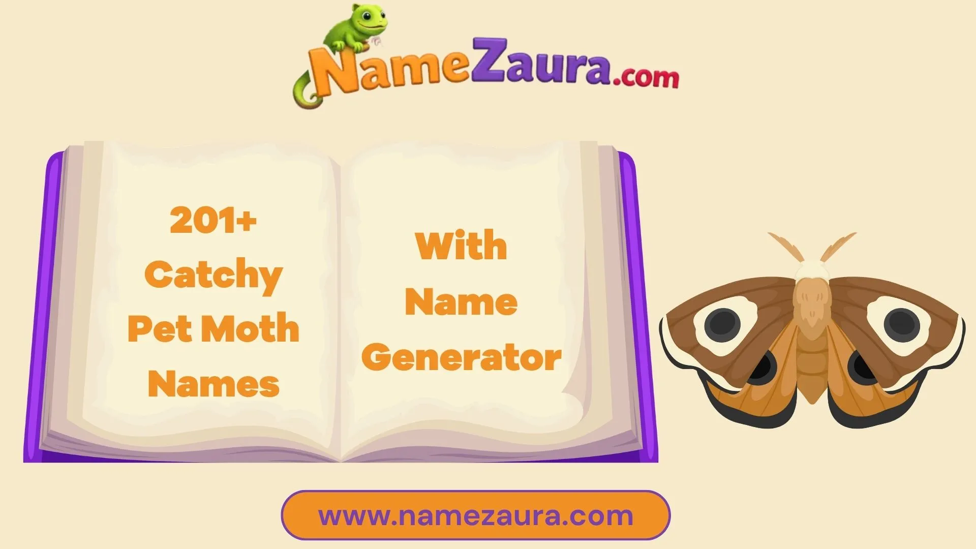 Catchy Pet Moth Names  With Name Generator