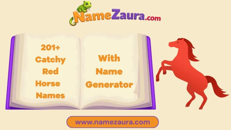 Unique and Cute Red Horse Names With Name Generator