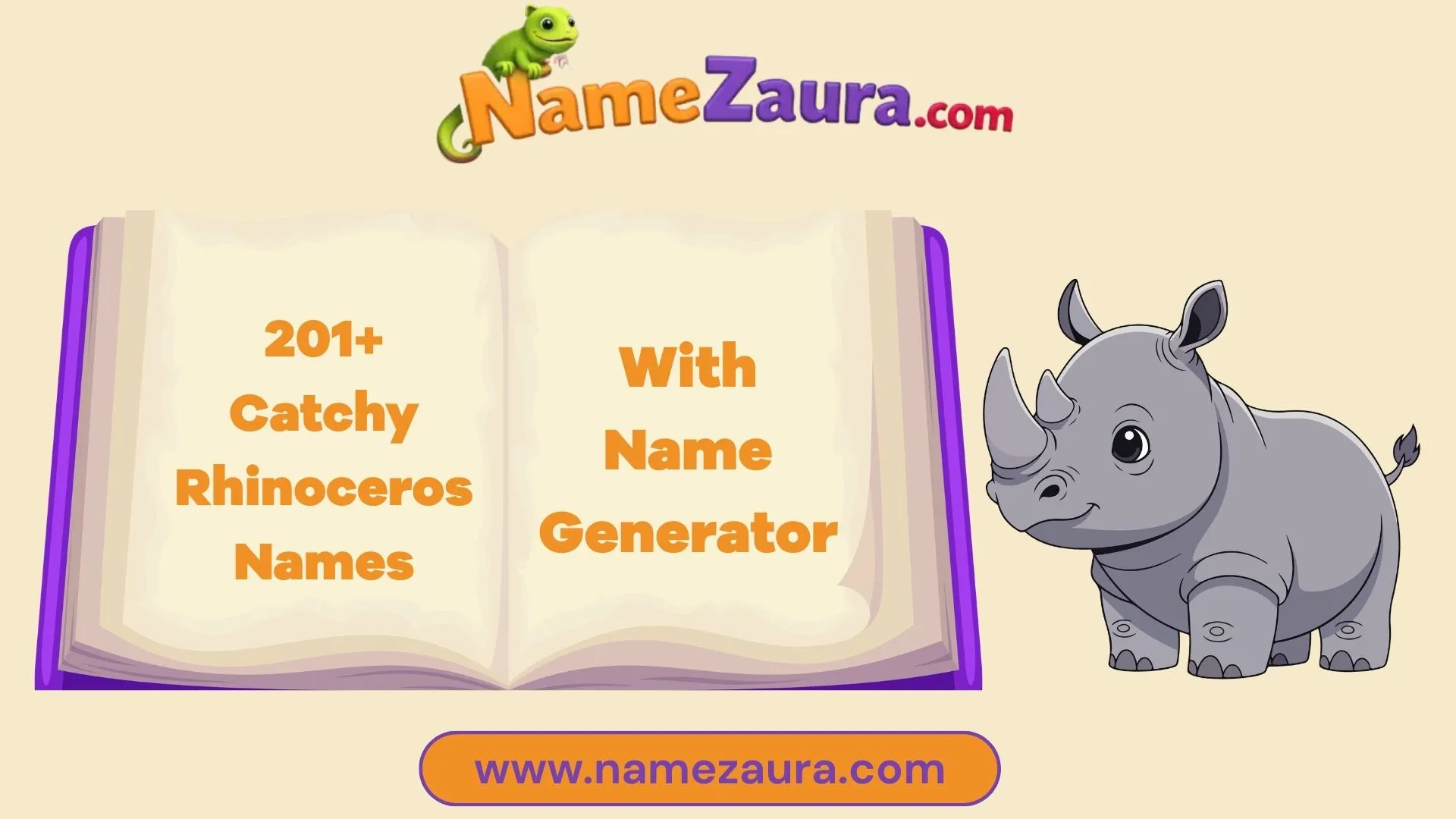 Catchy Rhinoceros Names With Name Generator