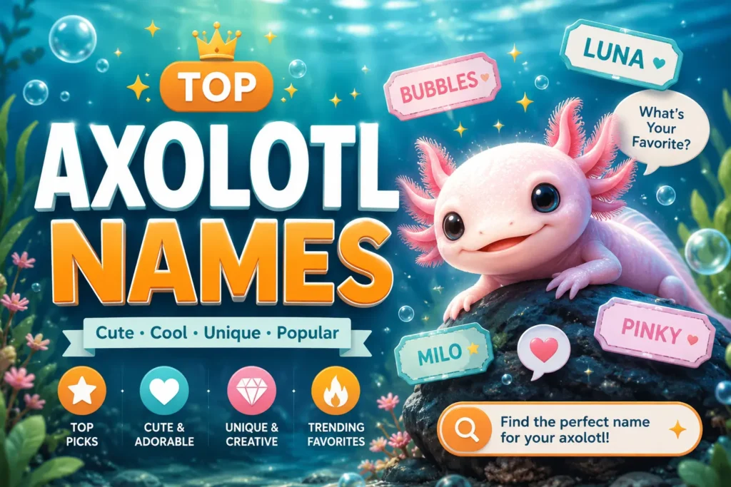 Top Axolotl Names
