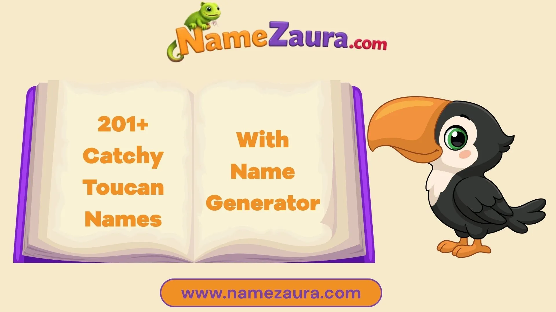 Cute & Creative Toucan Names With Easy Name Generator