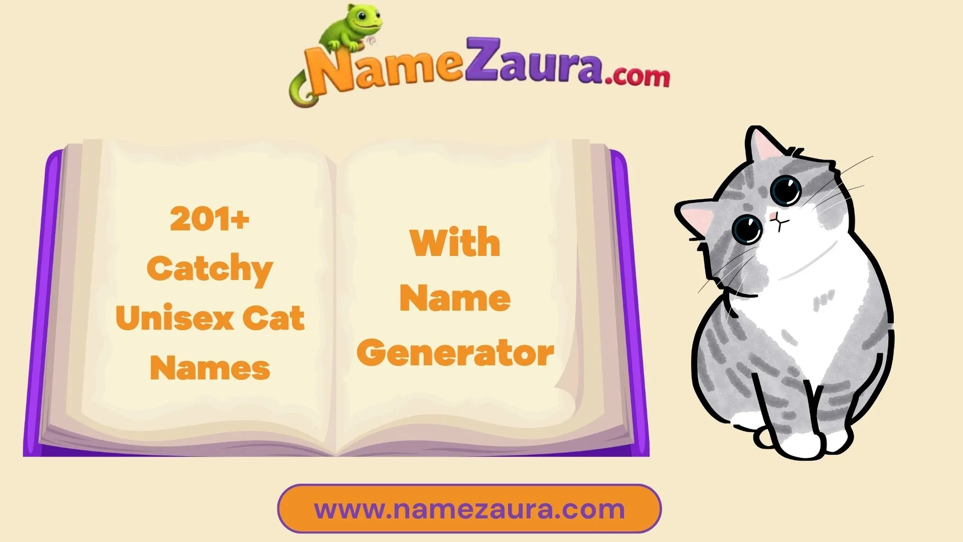 Cool and Catchy Unisex Cat Names With Name Generator