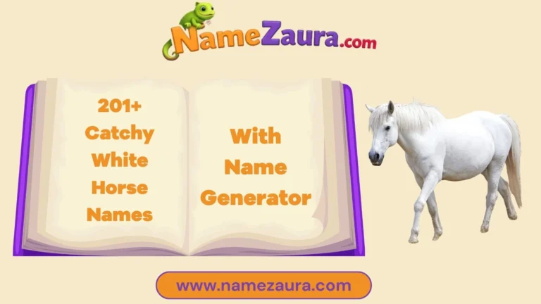 Unique and Cute White Horse Names With Name Generator