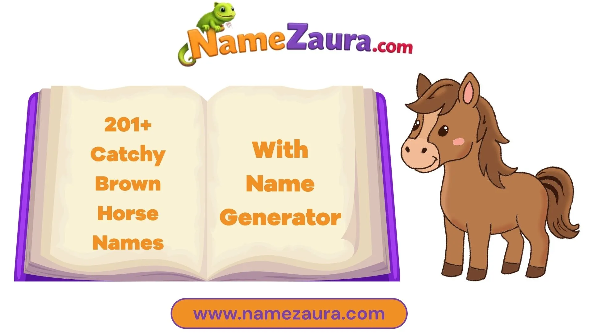 Cool And Catchy Brown Horse Names With Name Generator