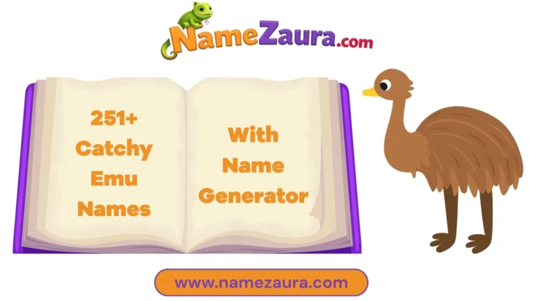 Cool And Catchy Emu Names With Name Generator