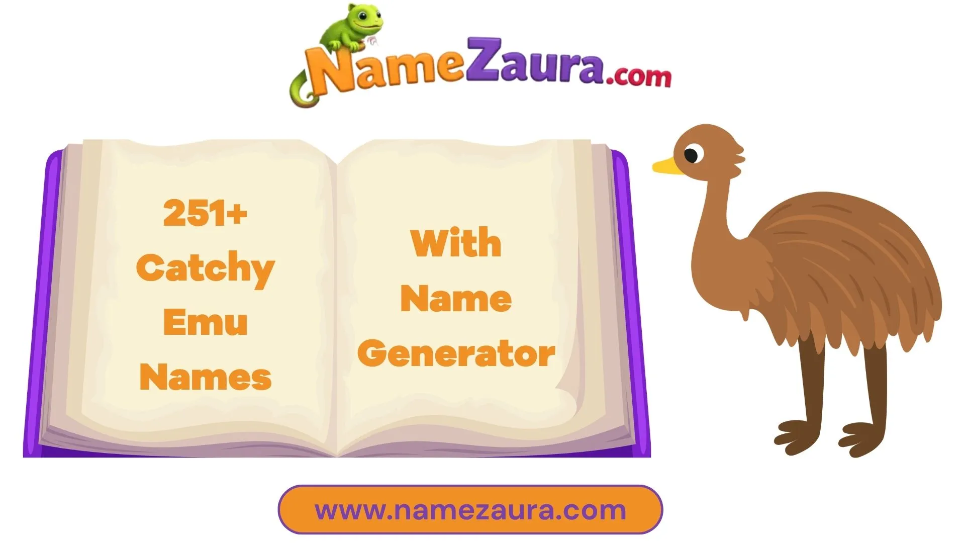 Cool And Catchy Emu Names With Name Generator