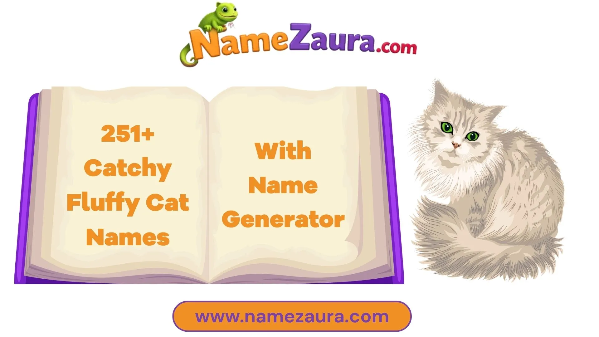 Cute & Catchy Fluffy Cat Names With Name Generator