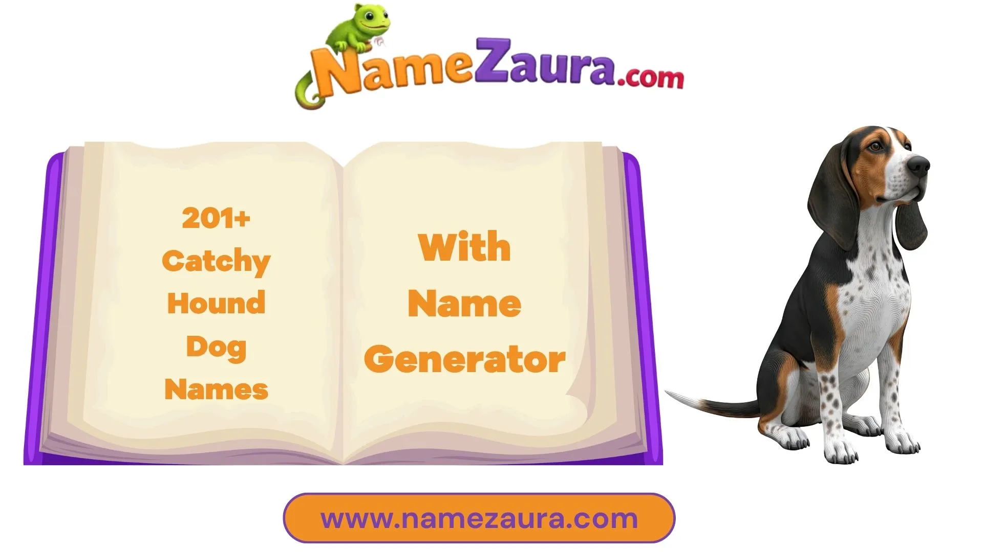 Catchy And Best Hound Dog Names With Name Generator