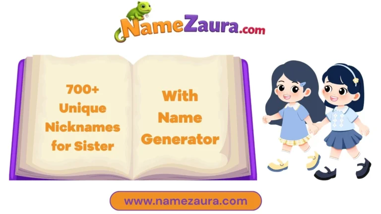 Cute & Unique Nicknames for Sister With Name Generator