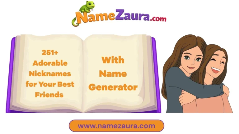 Adorable Funny Nicknames for Your Best Friends With Generator