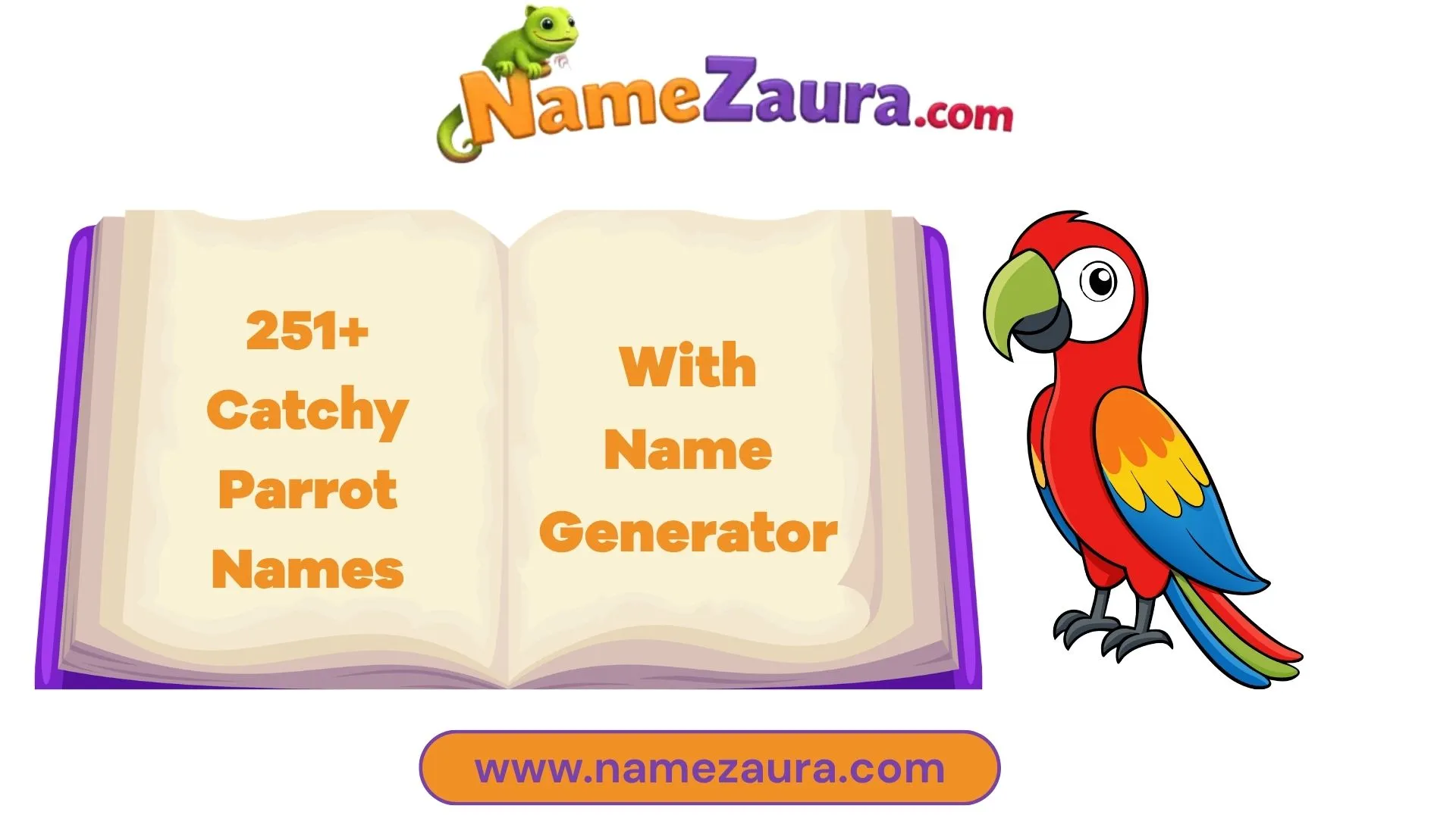 Best Parrot Names & Funny Ideas With Name Generator