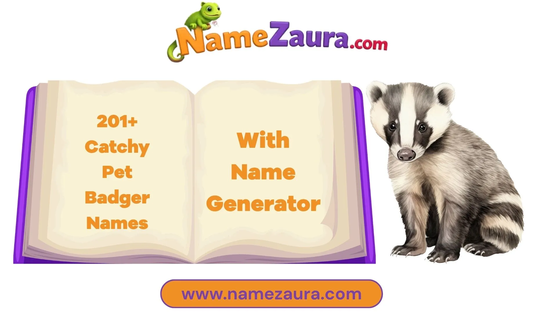 Cool And Catchy Pet Badger Names With Name Generator