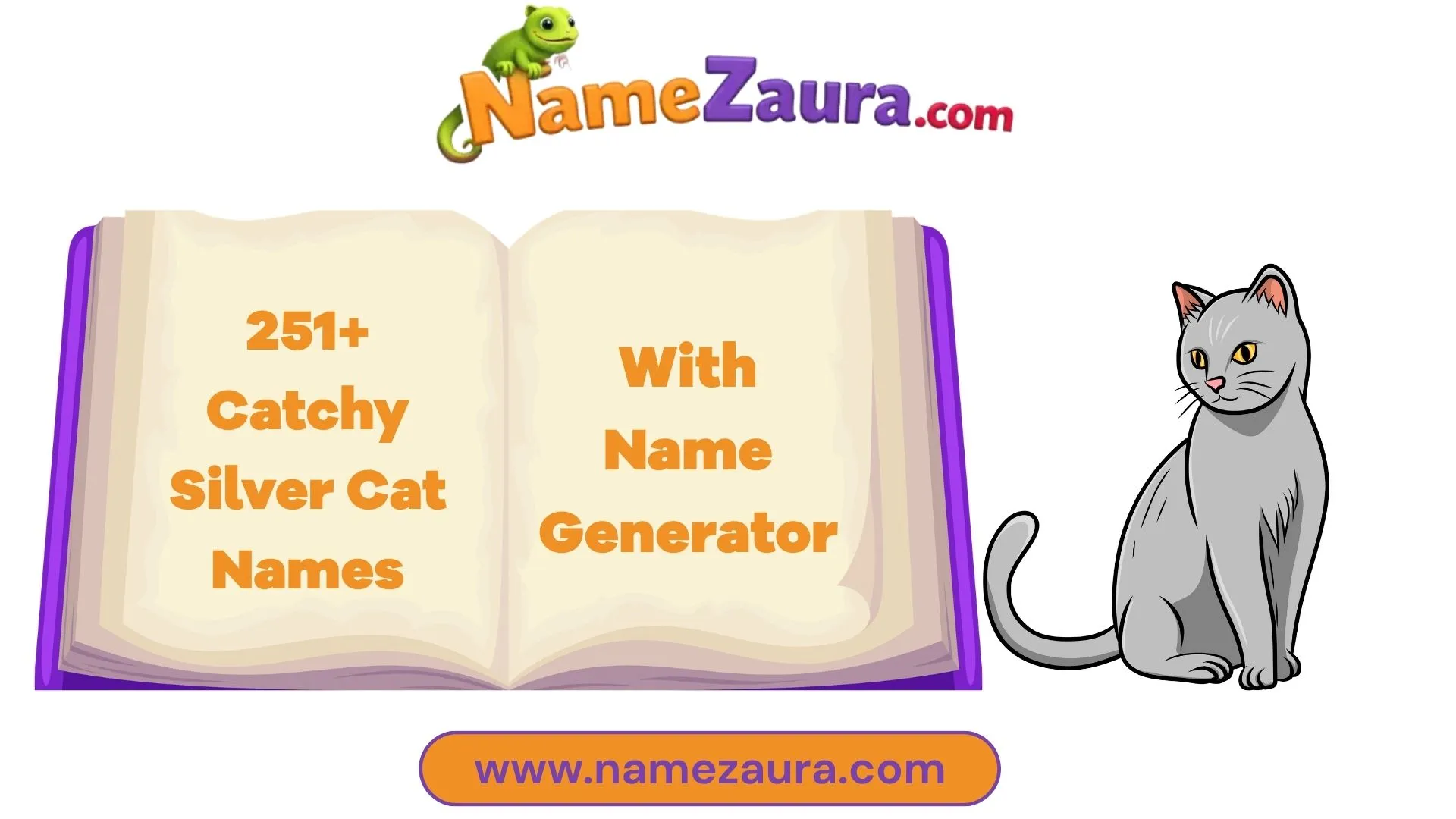 Cute And Catchy Silver Cat Names With Name Generator