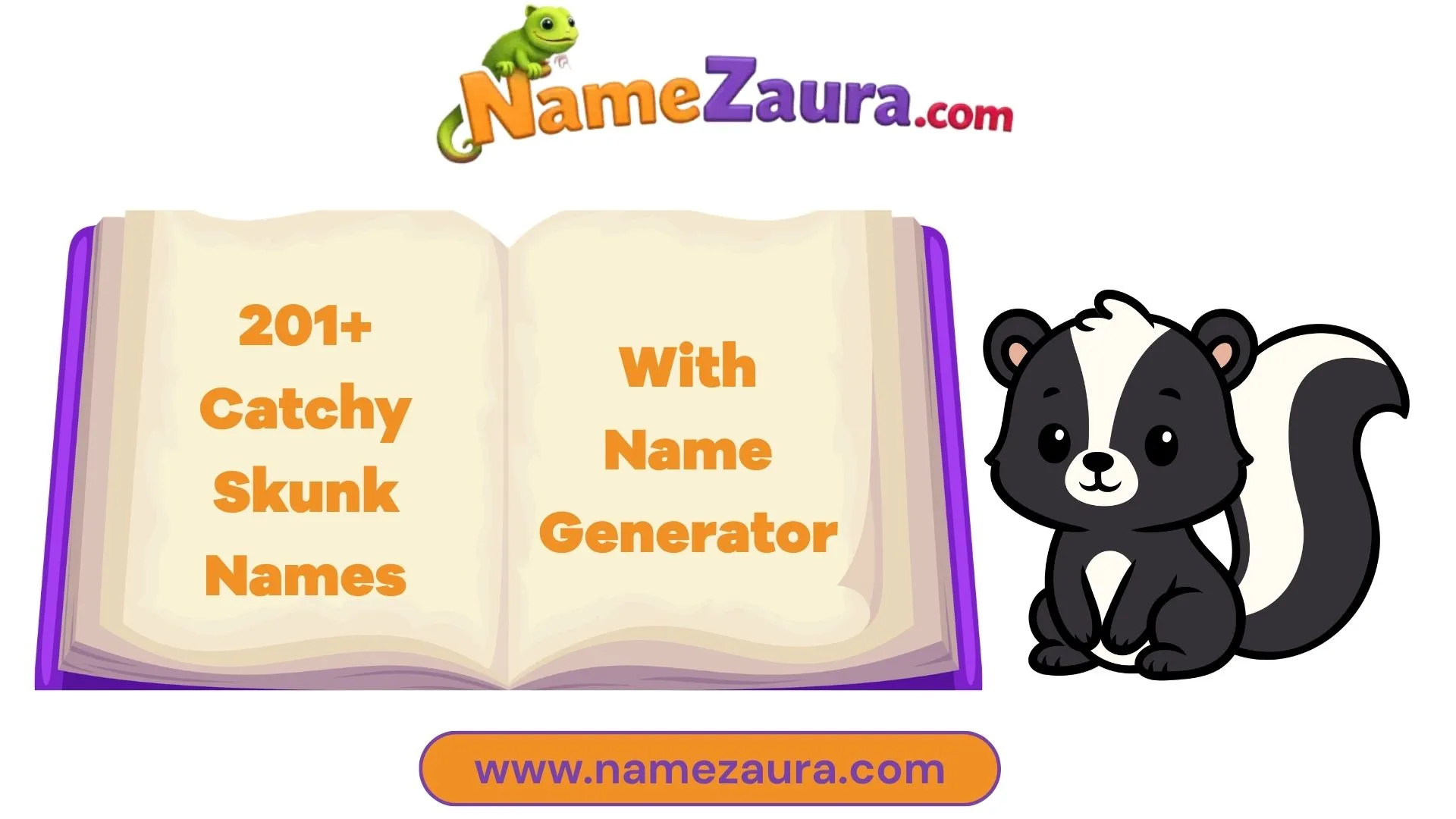 Cool And Catchy Skunk Names With Name Generator