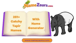 Cute And Funny Tapir Names With Name Generator