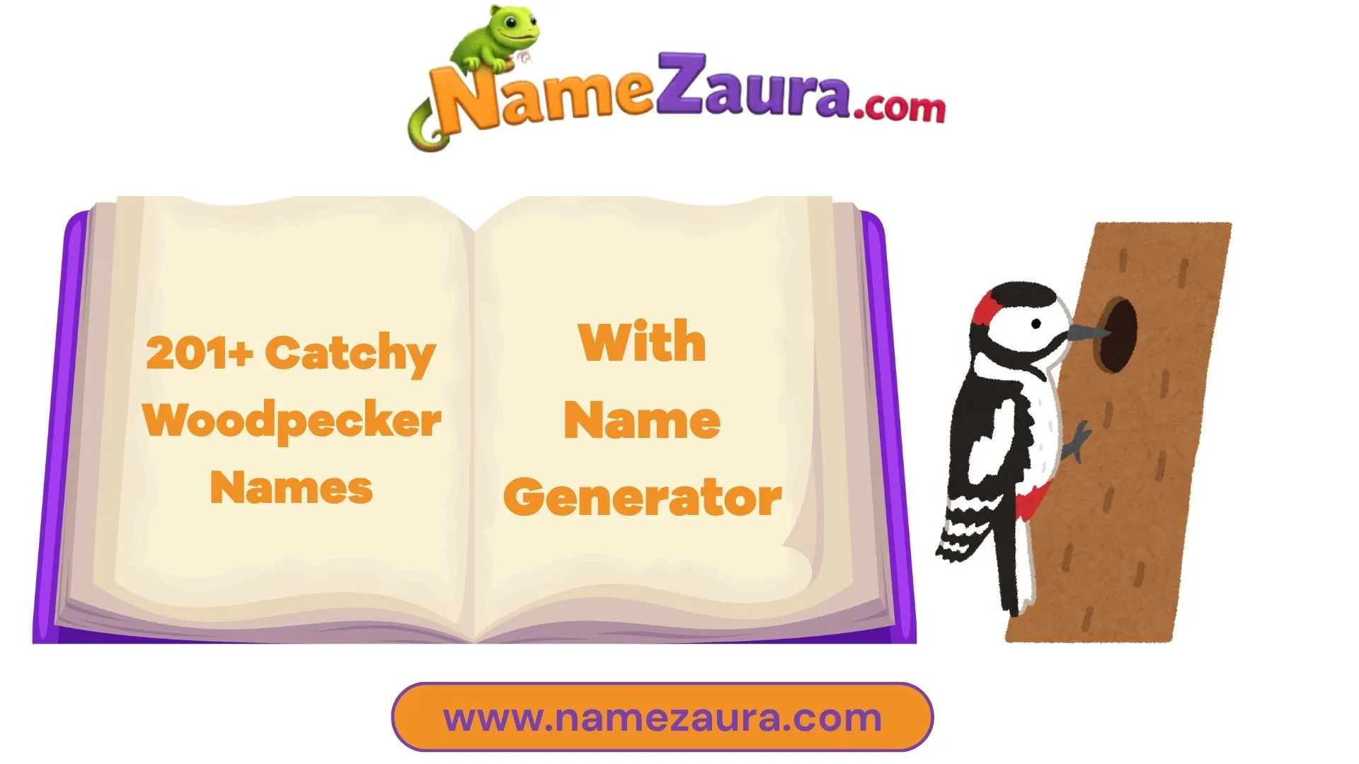 Funny And Catchy Woodpecker Names With Name Generator