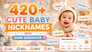 Cute Baby Nicknames With Name Generator