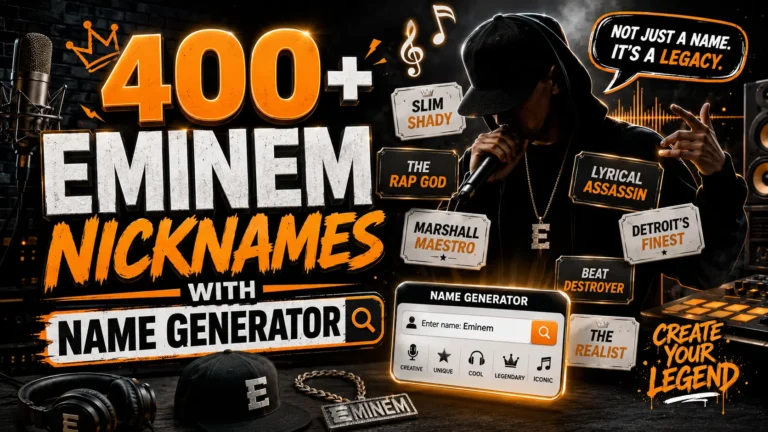 Eminem Nicknames With Name Generator