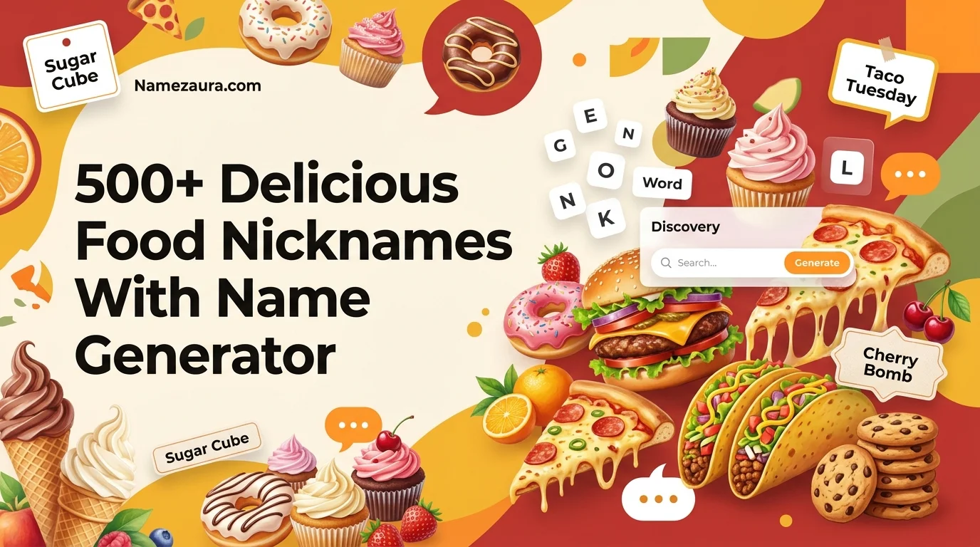 Delicious Food Nicknames With Name Generator