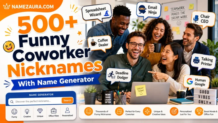 Funny Coworker Nicknames With Name Generator