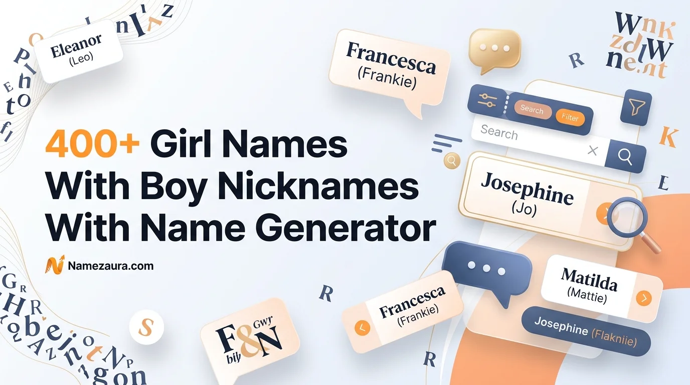Girl Names With Boy Nicknames With Name Generator