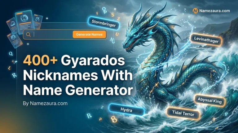 Gyarados Nicknames With Name Generator